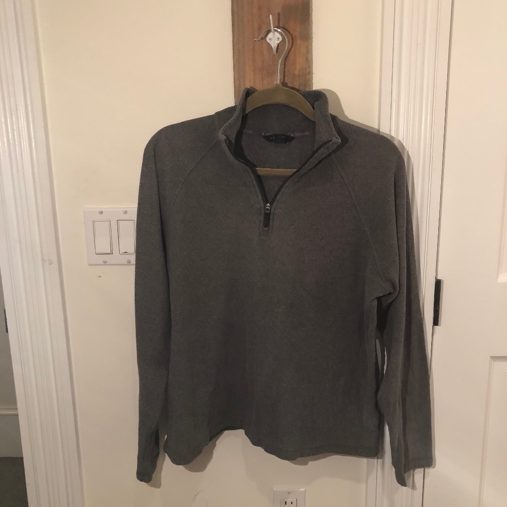 Dark Gray Lands' End 1/4 Zip Pullover